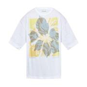 Dries Van Noten Vita Crew Neck T-shirts och Polos White, Herr