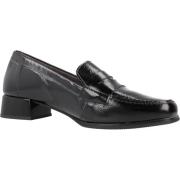 PITILLOS Klassiska Mocasin Loafers Black, Dam