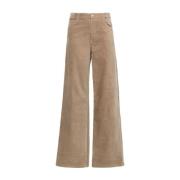 A.P.C. Vida vidbrädda vida byxor Beige, Dam