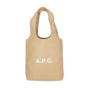 A.P.C. Rymlig och elegant axelväska Beige, Dam