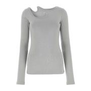 LOW CLASSIC Long Sleeve Tops Gray, Dam