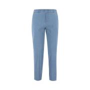 PANICALE Slim-fit Trousers Blue, Dam