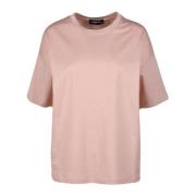 Fabiana Filippi Bomull T-shirt med unik stil Pink, Dam