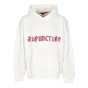 ACUPUNCTURE Flygande Emblem Hoodie Vit White, Herr