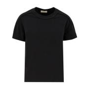 PANICALE T-shirt med präglade profiler Black, Dam