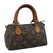 Louis Vuitton Vintage Pre-owned Canvas handvskor Brown, Dam