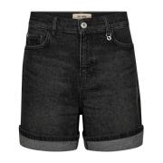 MOS MOSH Denim Shorts & Knickers Mörkgrå Gray, Dam