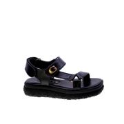 Guess Svart vegansk sandal med spänneband Black, Dam