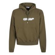 Off White Pil Skate Hoodie Spray Green, Herr