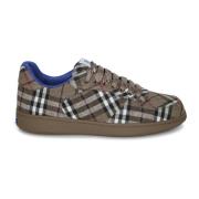 Burberry Check Tyg Sneakers Beige, Herr