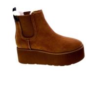 Guess Mocka Chelsea boots med peony detalj Brown, Dam