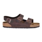 Birkenstock Habana Oiled Calz Sandaler Brown, Herr