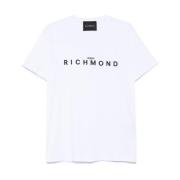 Richmond Vita Crew Neck T-shirts och Polos White, Herr