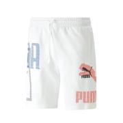 PUMA Bomull Bermuda Shorts Regular Fit White, Herr