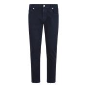 Eleventy Daisy Flower Denim Jeans Blue, Herr