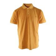 Woolrich Gul Polo Tröja Bomull Elastan Yellow, Herr