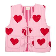 Sissel Edelbo Honey Vest i Bomull Pink, Dam