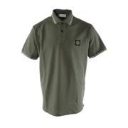 Stone Island Slim Fit Grön Polo Skjorta Green, Herr