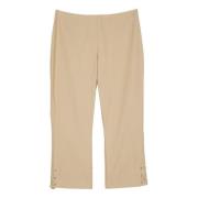 Twinset Beige Bomullsbyxor Beige, Dam