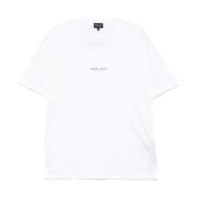 Giorgio Armani Logo Print Bomull T-shirt White, Herr