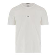 C.P. Company Bomull Jersey Crew Neck T-shirt White, Herr