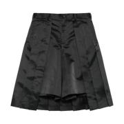 Comme des Garçons Skräddade Veckade Shorts Black, Dam