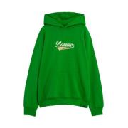 BARROW Hoodie med fram- och bakttryck Green, Herr