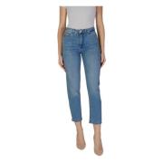 ICHI High-Rise Stretch Denim Jeans Blue, Dam