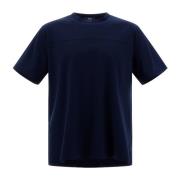 Herno Blå T-shirts och Polos med Regular Fit Blue, Herr