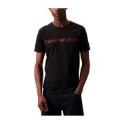 Calvin Klein Ekologisk bomull T-shirt Klassisk rund hals Black, Herr