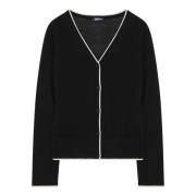 Max Mara Kort Cardigan Tröja Black, Dam