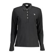 U.S. Polo Assn. Polo Shirts Black, Dam