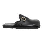 Moschino Justerbart Spänne Toffel, Enfärgad Black, Herr