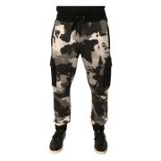 Dolce & Gabbana Camouflage Cargo Jogger Byxor Multicolor, Herr