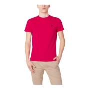 U.S. Polo Assn. Klassisk passform bomullst-shirt Pink, Herr