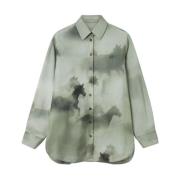 Stella McCartney Oversized Horse Print Skjorta Green, Dam