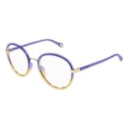 Chloé Stiliga Violetta Optiska Glasögon Purple, Unisex