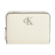 Calvin Klein Minimal Monogram Plånbok & Korthållare Beige, Dam