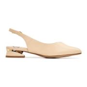 Cesare Gaspari Slingback Ballerinas - Beige Beige, Dam