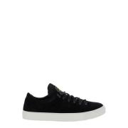 Stone Island Svarta Låga Sneakers med Logopatch Black, Herr