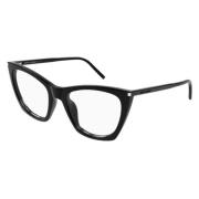 Saint Laurent Kattögd optisk glasögon i svart Black, Unisex