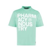 PHARMACY INDUSTRY Gröna Bomullstoppar T-Shirt Green, Dam