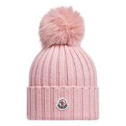 Moncler Merinoull Pom Pom Beanie Pink, Unisex