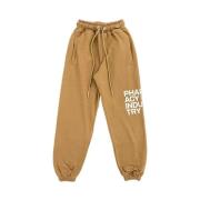 PHARMACY INDUSTRY Logo Print Bomulls Jeans Byxor Brown, Dam