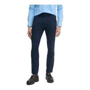 Tommy Jeans Stretch bomullsbyxor - Rak passform Blue, Herr