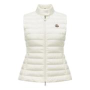 Moncler Lätt dunväst för kvinnor White, Dam