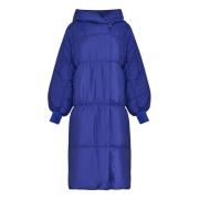 Cesare Gaspari Oversized Puffer Coat - Violet Purple, Dam