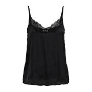 ONLY Svart Spets Tank Top Model 15232756 Black, Dam