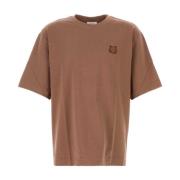 Maison Kitsuné Brun Bomull Oversize T-shirt Brown, Herr