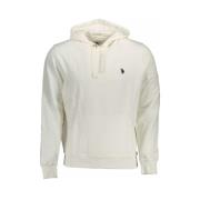 U.S. Polo Assn. Vit Bomullshoodie med Logo Beige, Herr